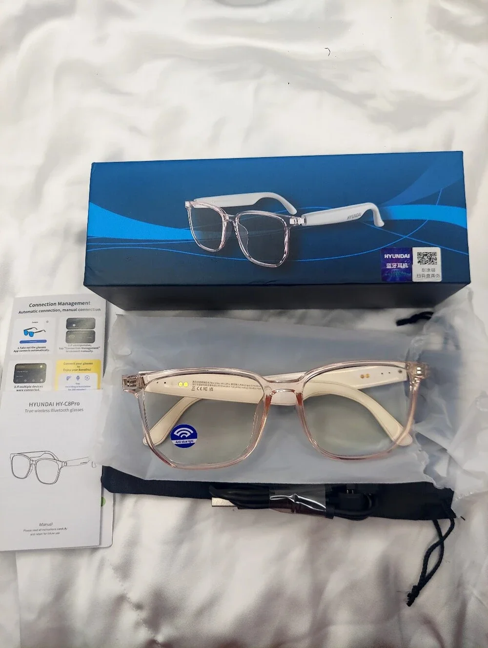 HYUNDAI HY-C8 Pro True Wireless Bluetooth Smart Glasses